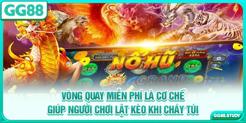 Vòng quay miễn phí là cơ chế giúp người chơi lật kèo khi cháy túi